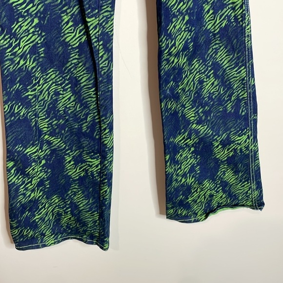 I.AM.GIA | Women’s Sinead Blue Green Tali Tiger Jeans Size Large - Picture 2 of 8